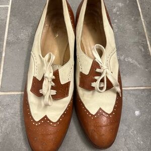 Vintage RALPH LAUREN Brown & White Wingtips
 Size 9 women’s